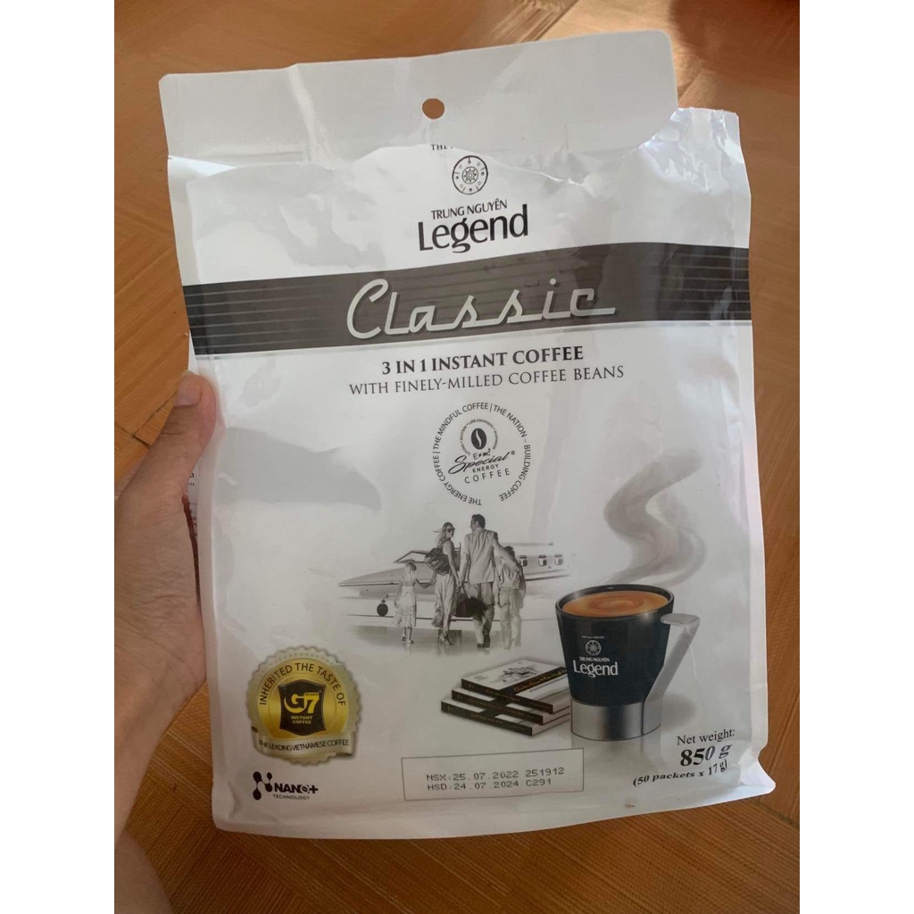 Đặc sản TN Cà phê sữa Trung Nguyên Legend Classic - Bịch 50 gói