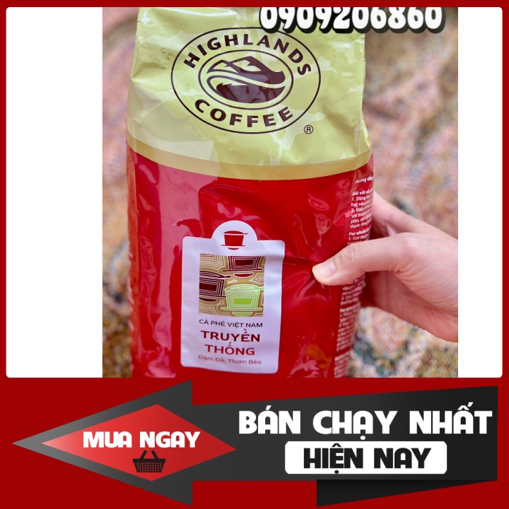 Nguyên chất Cà phê Highland Truyền thống 1KG/ Cà phê nguyên hạt Full City Roast 1KG