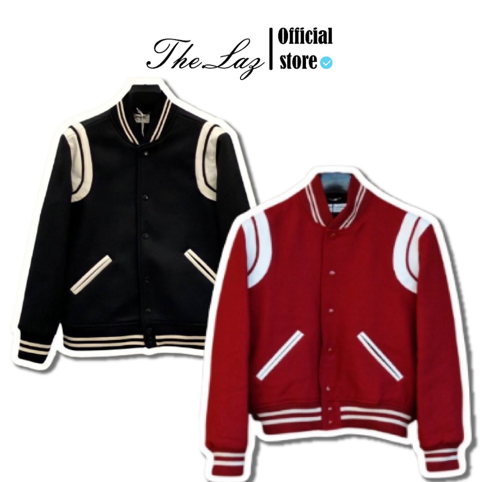 Áo khoác bomber Varsity SLP Teddy  Sơn Tùng MTP Vải Dạ Hot trend .