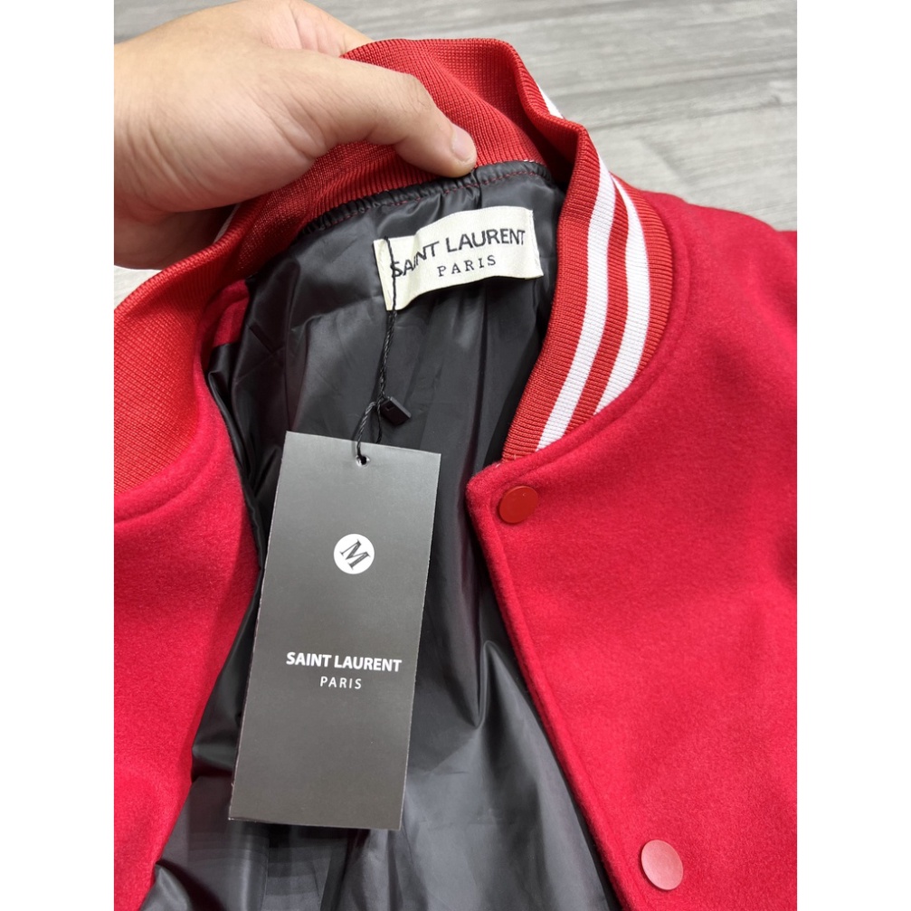 Áo khoác bomber Varsity SLP Teddy  Sơn Tùng MTP Vải Dạ Hot trend .