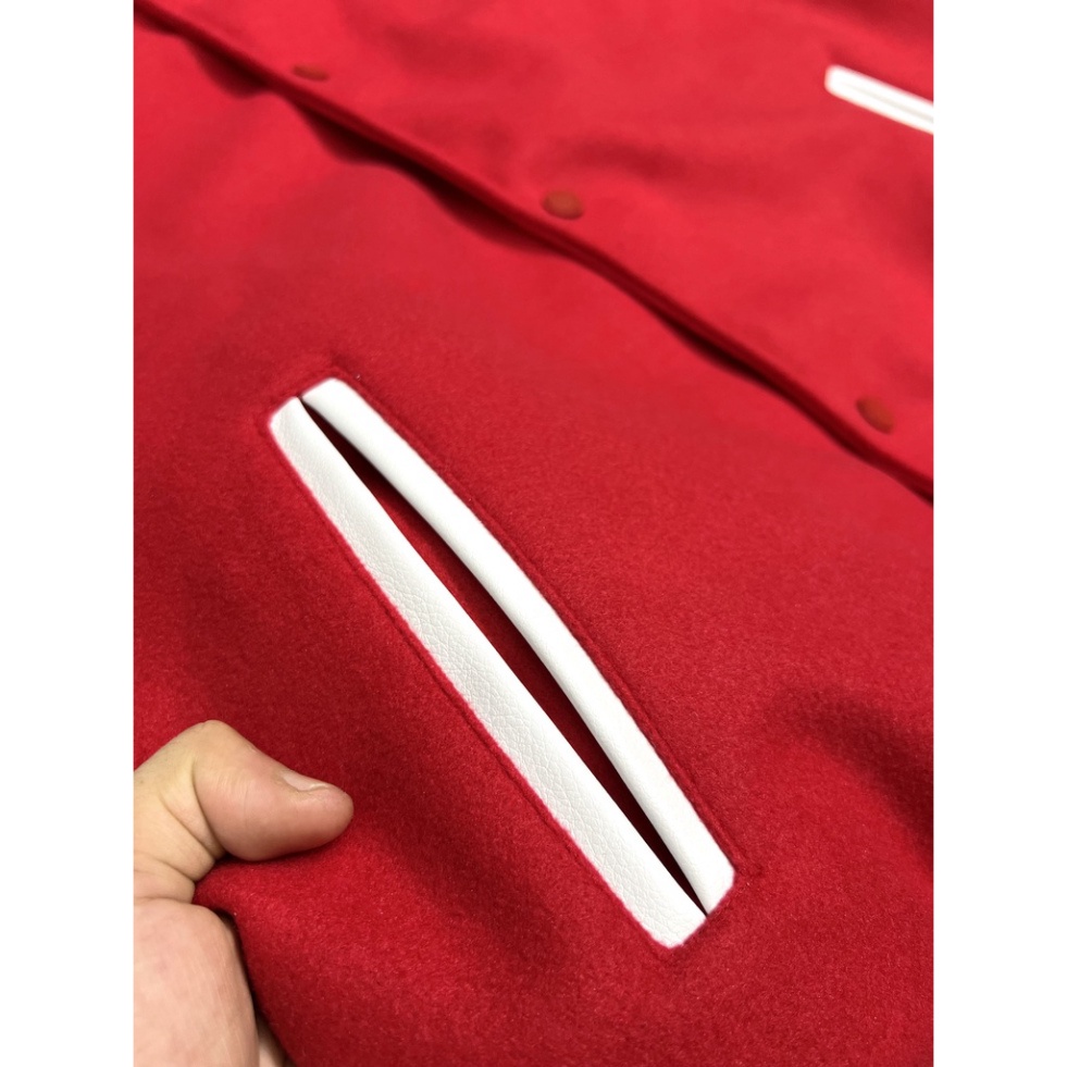 Áo khoác bomber Varsity SLP Teddy  Sơn Tùng MTP Vải Dạ Hot trend .