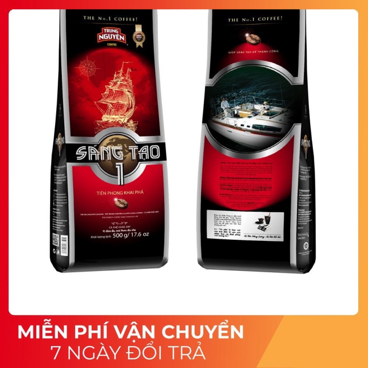 Đặc sản TN ST1_500_Cà phê Trung Nguyên Rang xay Sáng tạo 1 - 500gr/ bịch