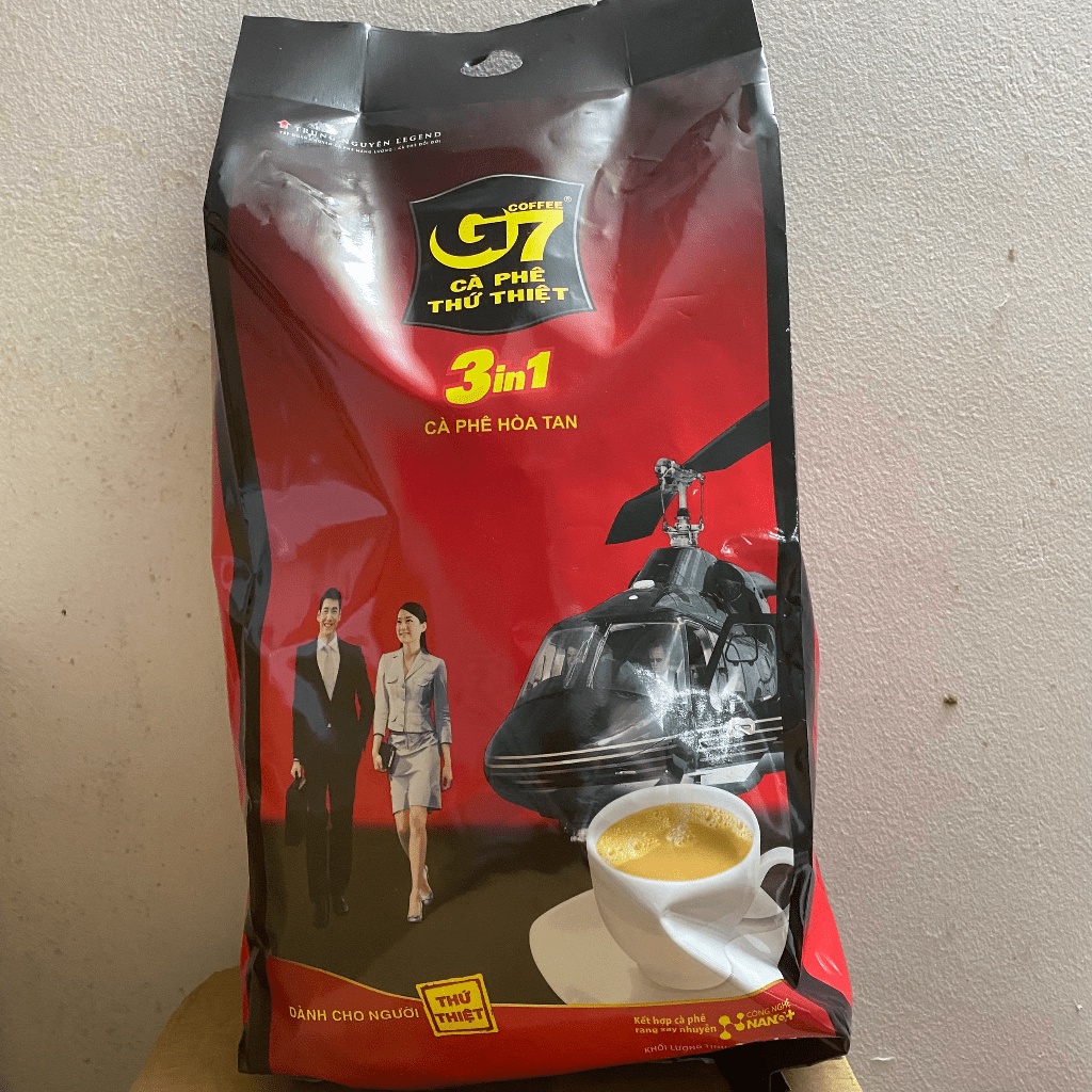Đặc sản TN Cà Phê Sữa Hòa Tan Trung Nguyên G7 3in1 - Bịch 100 Gói dài