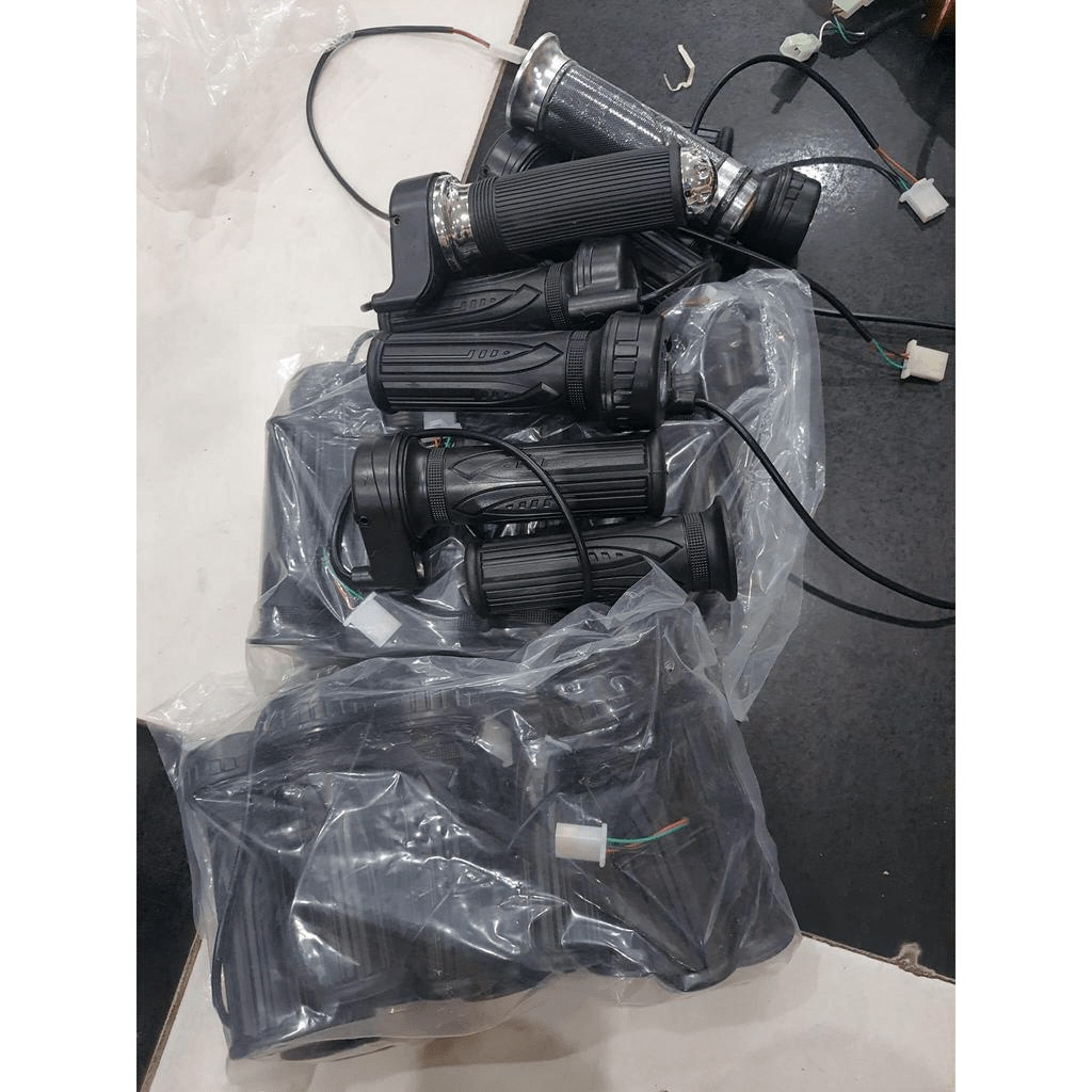 Tay ga xe đạp điện cao su không nút