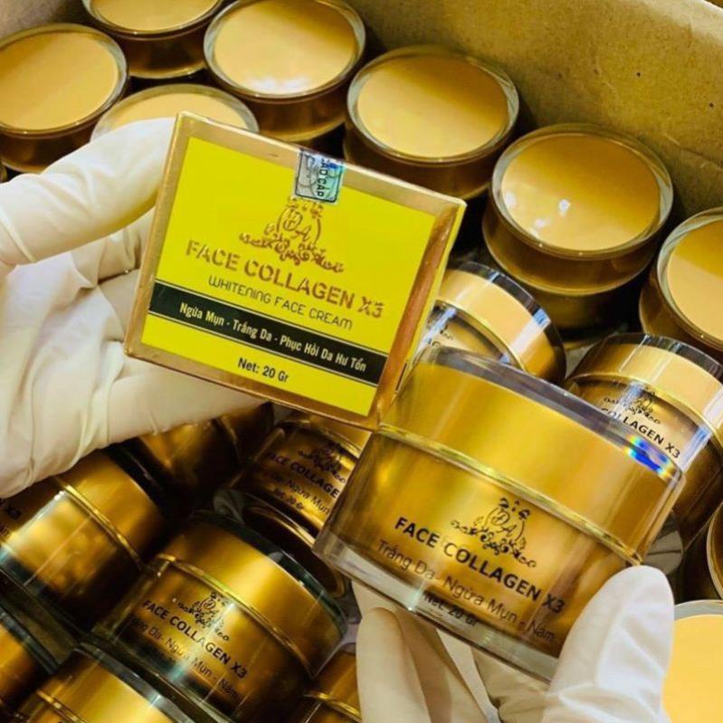 Kem Face Collagen X3 Đông Anh 20gr [Hàng Công Ty] Giúp Da Trắng Sáng, Mịn Màng, Ngừa Mụn, Phục Hồi Da Hư Tổn | BigBuy360 - bigbuy360.vn