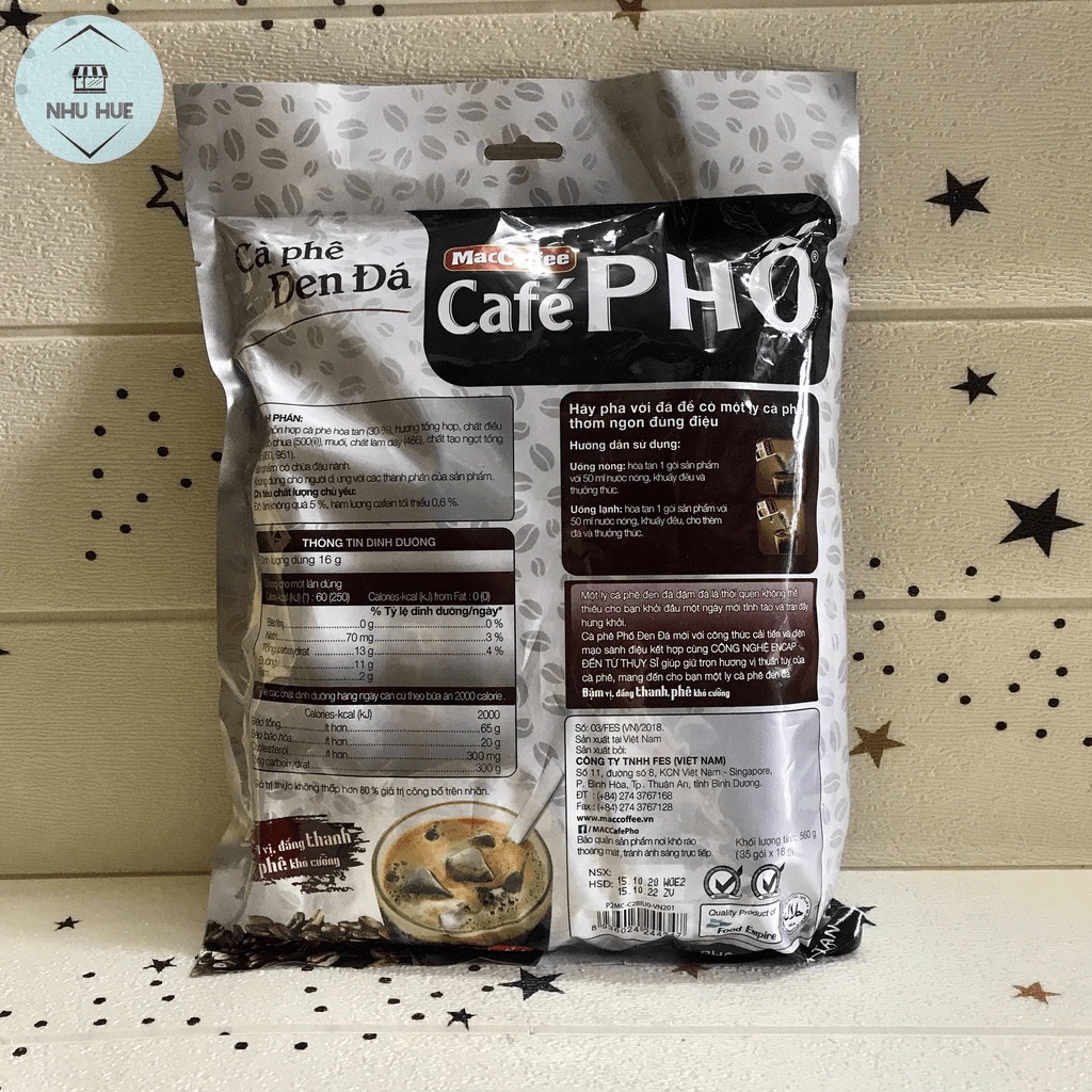 Đặc sản TN Cà phê đen đá Maccoffee Cafe Phố