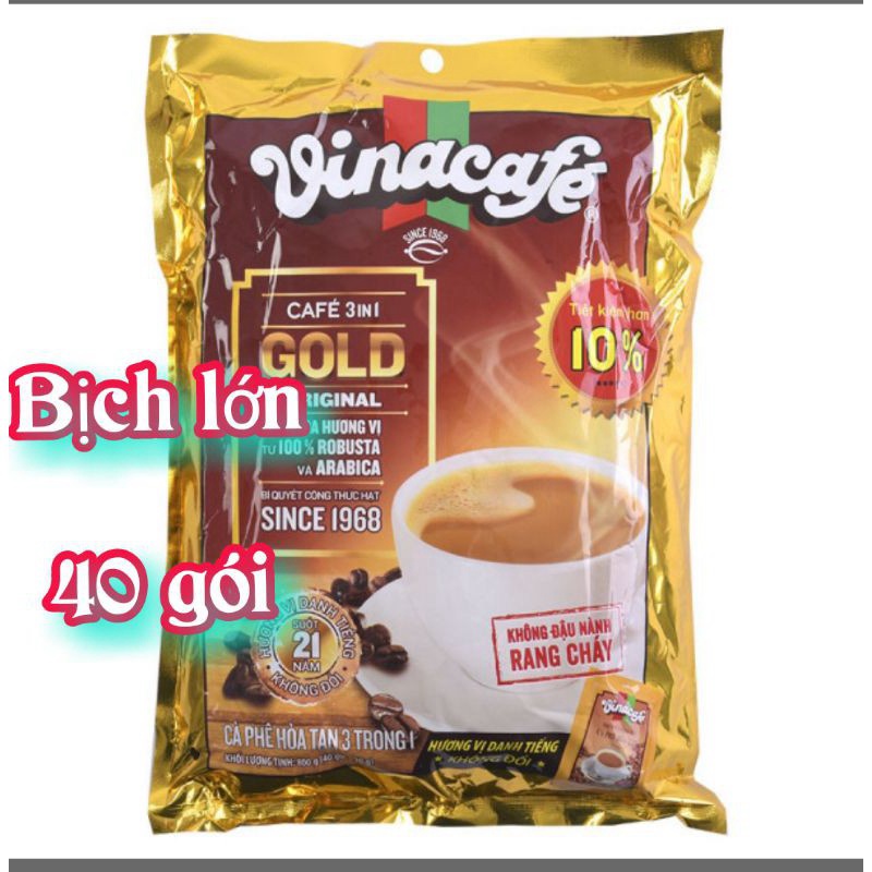 Đặc sản TN Vinacafe 3 in 1 bịch tiết kiệm 40 gói & 24gói/ bịch
