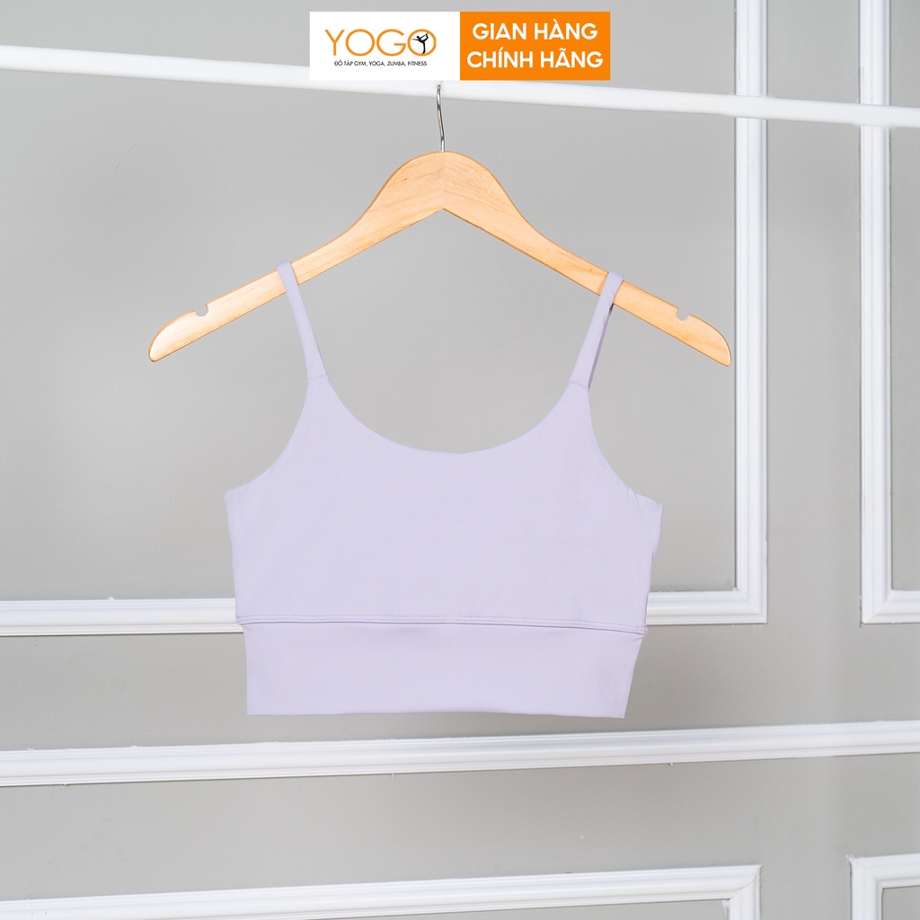 Áo bra tập gym yoga nữ dáng croptop nâng ngực ôm body co giãn thoải mái mềm mại F022 YOGO