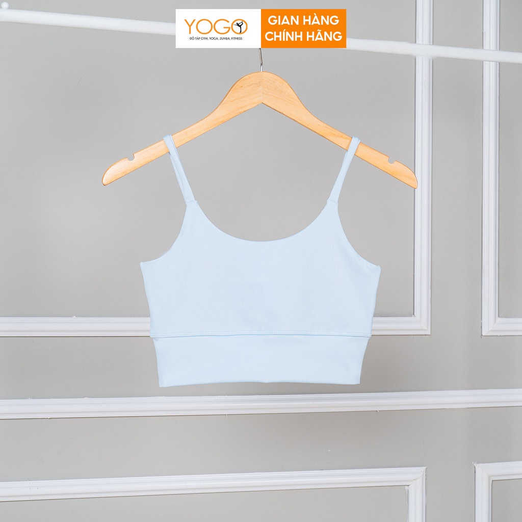 Áo bra tập gym yoga nữ dáng croptop nâng ngực ôm body co giãn thoải mái mềm mại F022 YOGO