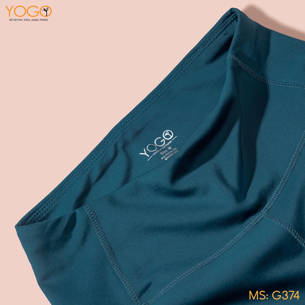 Set đồ thể thao nữ tập gym yoga có mút ngực co giãn 4 chiều G374 YOGO