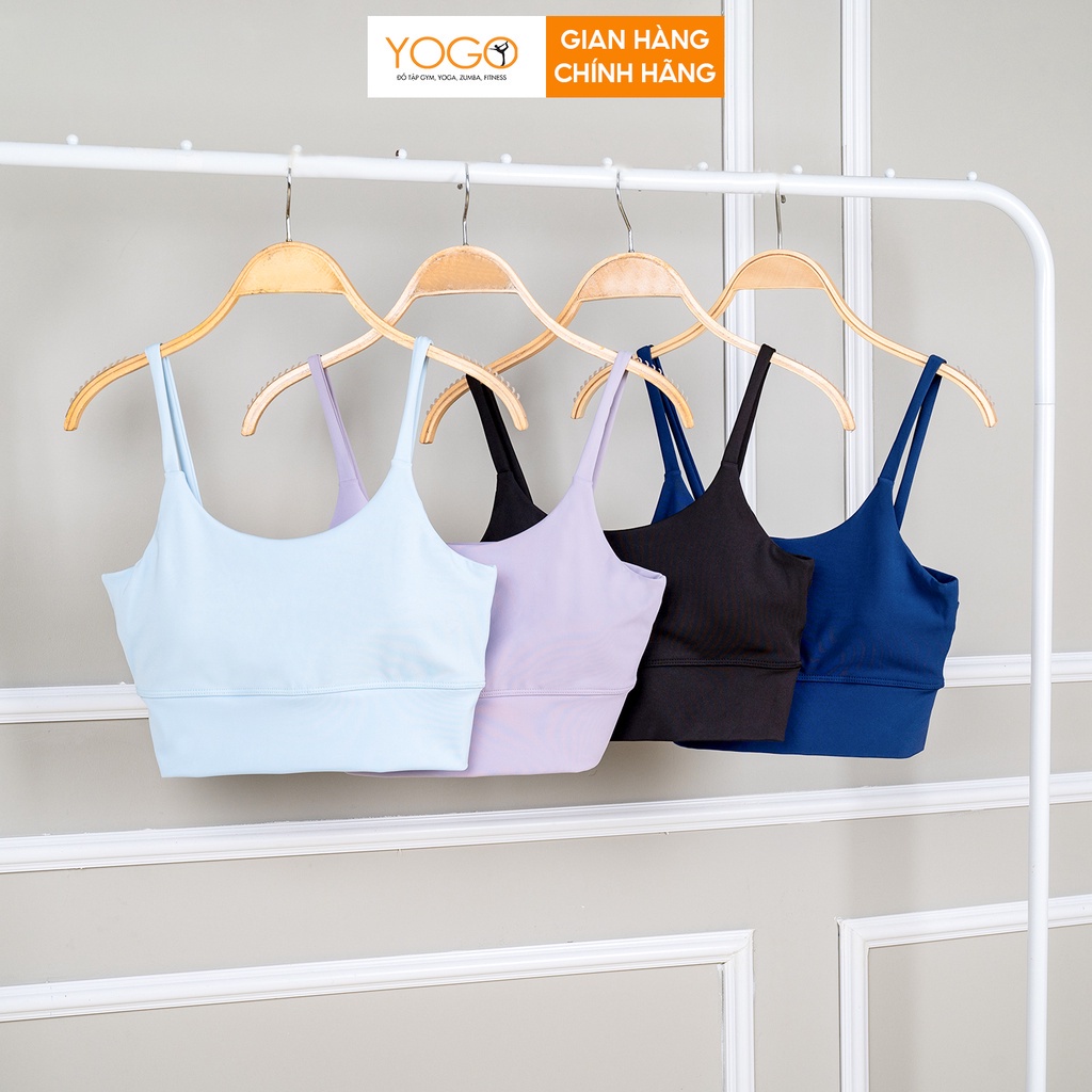 Áo bra tập gym yoga nữ dáng croptop nâng ngực ôm body co giãn thoải mái mềm mại F022 YOGO