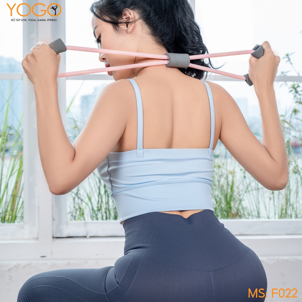 Áo bra tập gym yoga nữ dáng croptop nâng ngực ôm body co giãn thoải mái mềm mại F022 YOGO