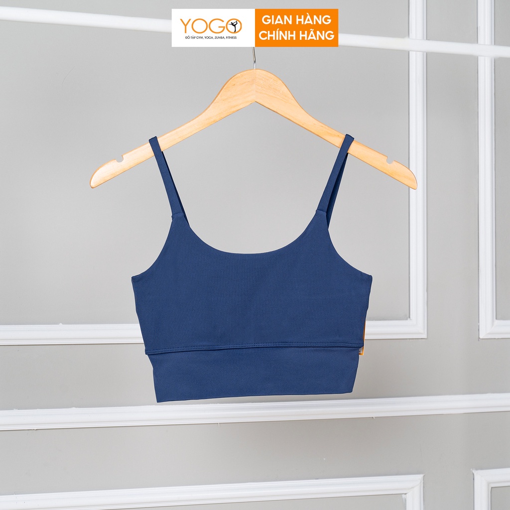 Áo bra tập gym yoga nữ dáng croptop nâng ngực ôm body co giãn thoải mái mềm mại F022 YOGO