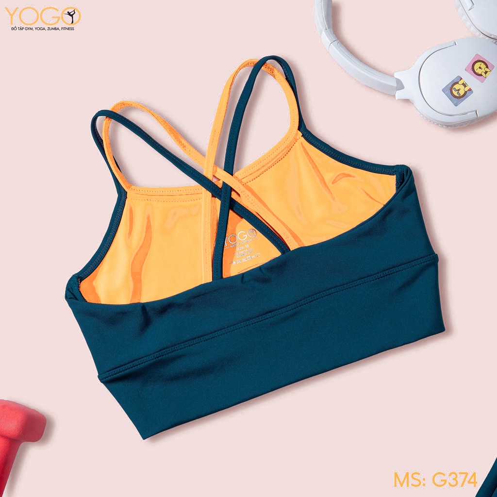 Set đồ thể thao nữ tập gym yoga có mút ngực co giãn 4 chiều G374 YOGO