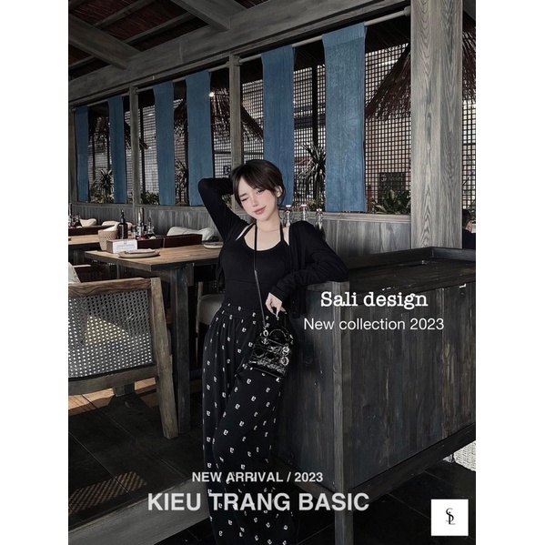 Sét 3chi tiết áo yếm + cardigan+ quần lụa