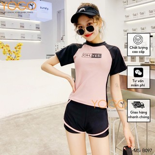 Đồ Bơi Nữ Đi Tắm Biển Mùa Hè Áo Cộc Quần Đùi YOGO BIKINI B097