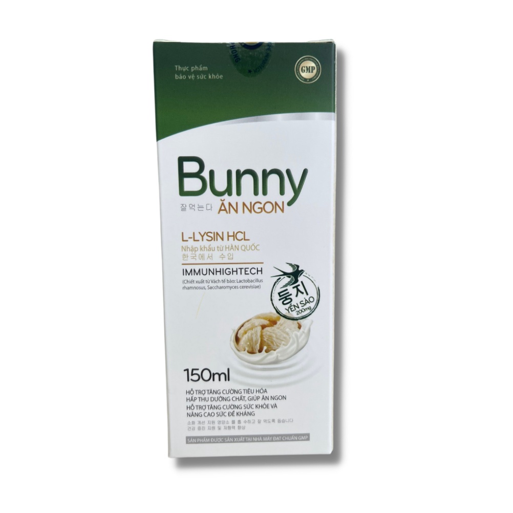 Siro ăn ngon Bunny L-Lycin HCL 150ml - Bổ sung vitamin giúp tăng cường tiêu hóa, tăng cường sức khỏe