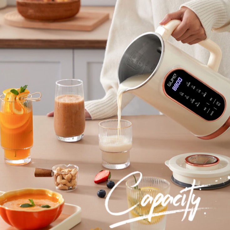 Máy Xay Sữa Hạt Mini Pro GUME 1,2L Đa Chức Năng Công Suất 800W Sử Dụng Nấu Cháo Xay Sinh Tố Sữa Đậu Nành - Tomato Store