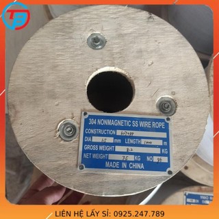 Cáp inox 304 1,5 li - capthephanoi thái bình vina
