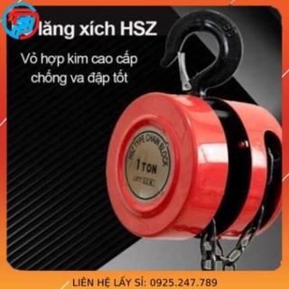 Pa lăng xích kéo tay 1 tấn 2.5m/ 5m