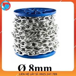 Dây xích sắt mạ kẽm phi cáp thép thái bình vina
