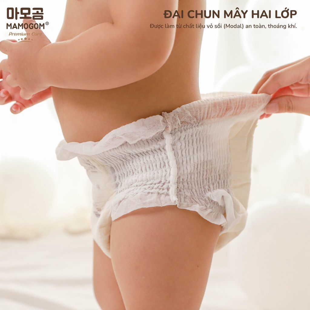 Bỉm Hữu Cơ MAMOGOM Công Nghệ Hàn Dán/Quần Đủ Size NB40/S62/M52/M48/L44/XL40/XXL38 Siêu Mỏng Thoáng