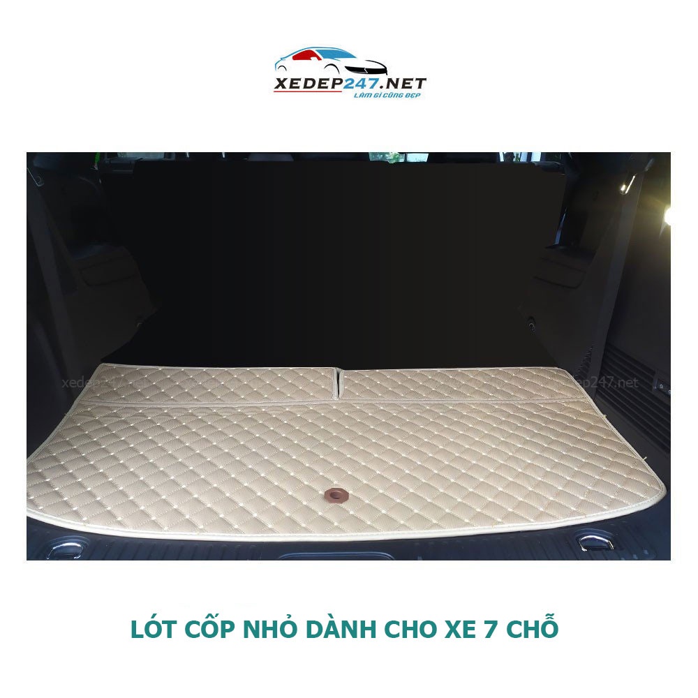 Tấm lót cốp và ốp lưng ghế 5D xe Kia Carens 2022-2023 7 chỗ