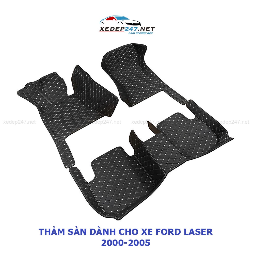 Lót sàn 6D da thường cho xe 5 chỗ Ford Laser [2000-2005]