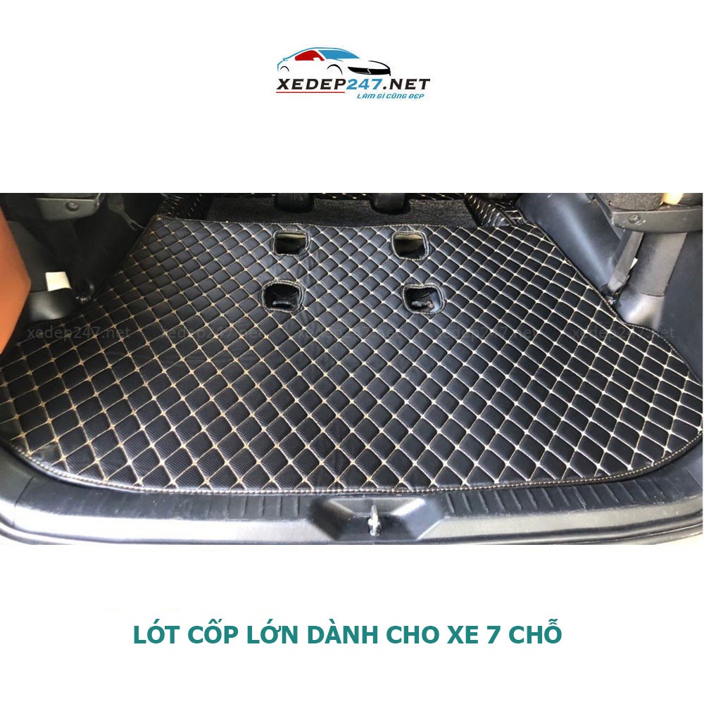 Thảm 5D lót cốp full cốp và ốp lưng ghế dành cho xe 7 chỗ Ford Everest 2015-2021 (GHẾ 3 BẢN CƠ)