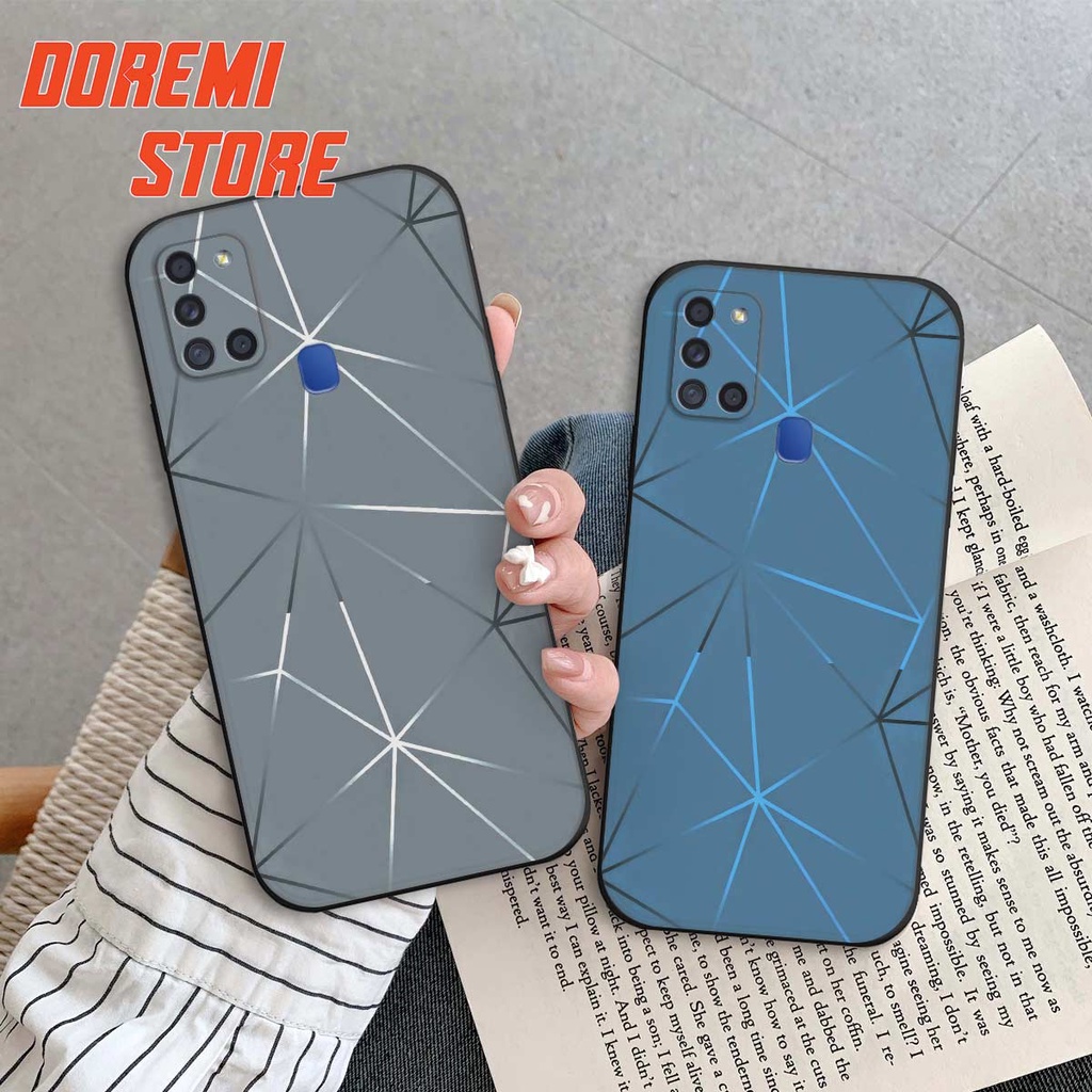 Ốp lưng Samsung A21s hình kẻ sọc mạnh mẽ, nam tính , rẻ đẹp