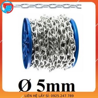 Dây xích sắt mạ kẽm phi cáp thép thái bình vina