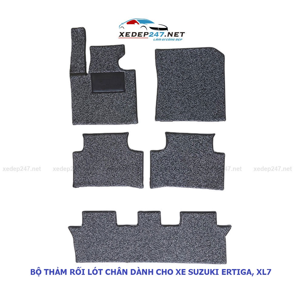 Bộ thảm rối lót chân ô tô 7 chỗ dành cho xe Suzuki Ertiga, XL7 dễ dàng vệ sinh, không mùi hôi