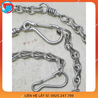 Dây xích cho mèo inox - số 6 - dài 1.5 mét cáp thép thái bình vina