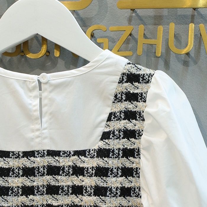 Set Áo Sơ Mi Tay Dài Và Quần Ống Loe Phong Cách Mới Mùa Thu 2023 Cho Bé Gái