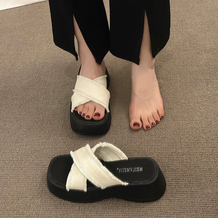 Giày sandal nữ Dép Đế Dày Thời Trang 2023 Dành Cho Nữ