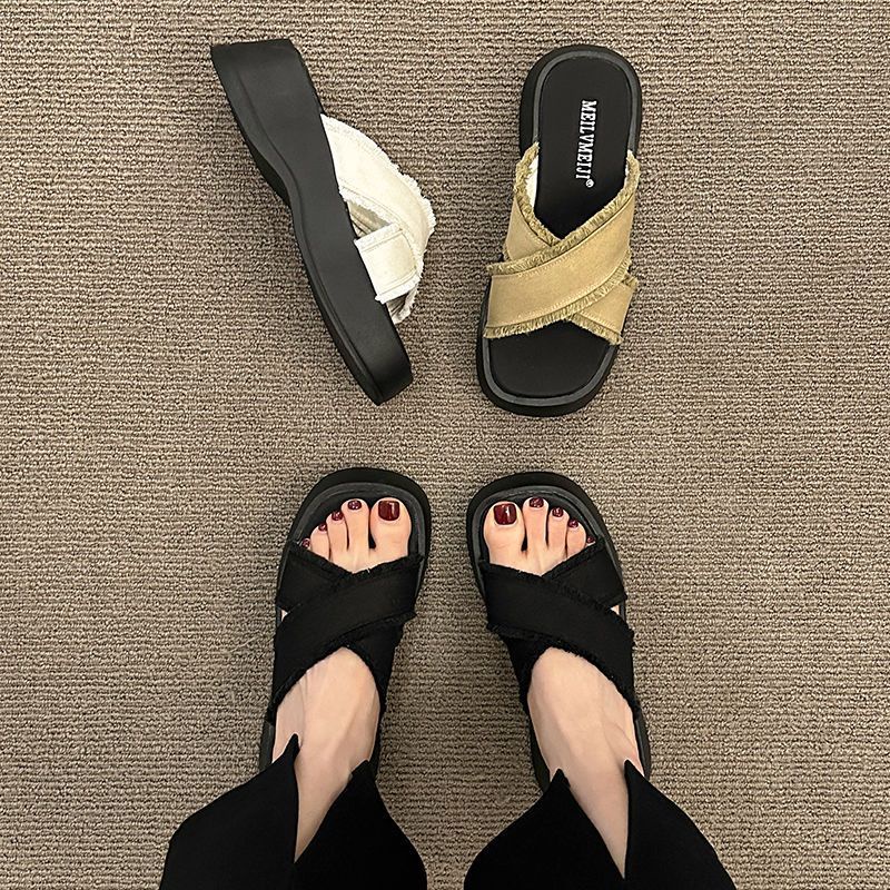Giày sandal nữ Dép Đế Dày Thời Trang 2023 Dành Cho Nữ