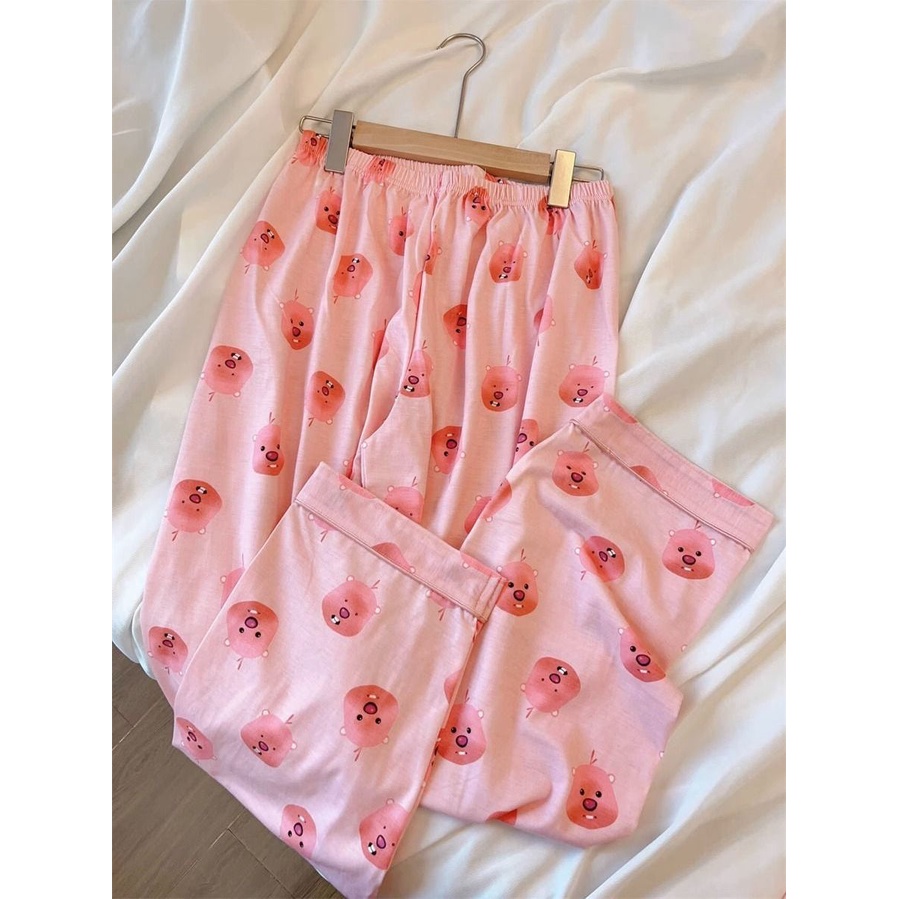 Ruby beaver loopy Bộ Đồ Ngủ Dài Tay Phong Cách Mới Cho Nữ