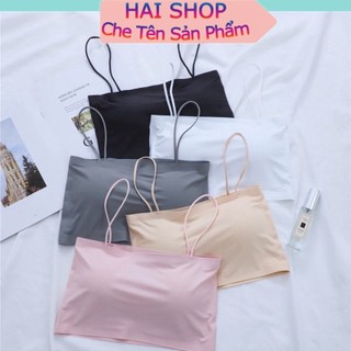 Áo bra nữ lót ngực đúc su trơn quây 2 dây đồ lót haishop 8881