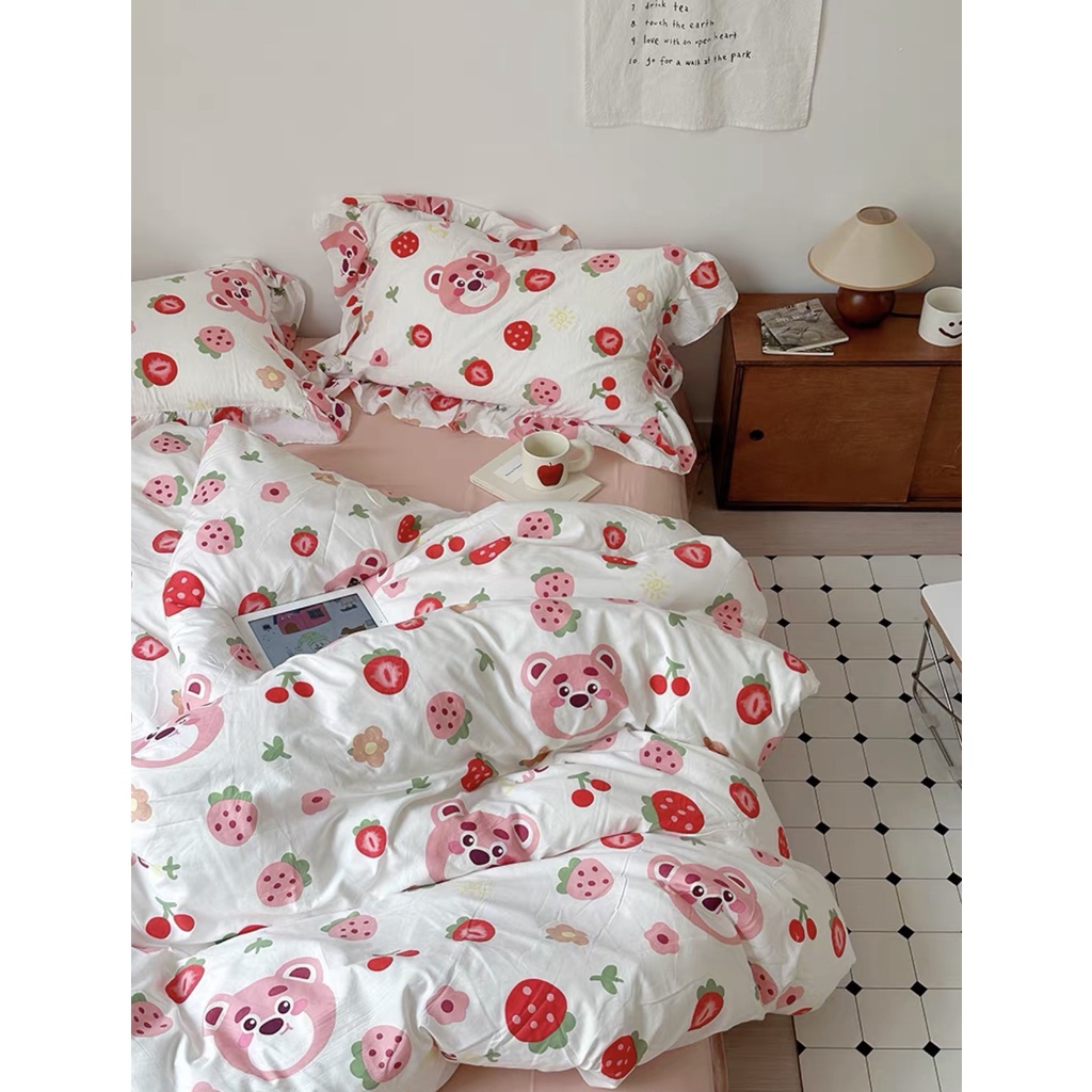 Bộ Vỏ Chăn Ga Cotton Đũi Mẫu Mới Hàng Nhập Khẩu ETAMI BEDDING Bo Chun Đủ Kích Thước Chăn Ga Gối Cotton Mềm Mịn