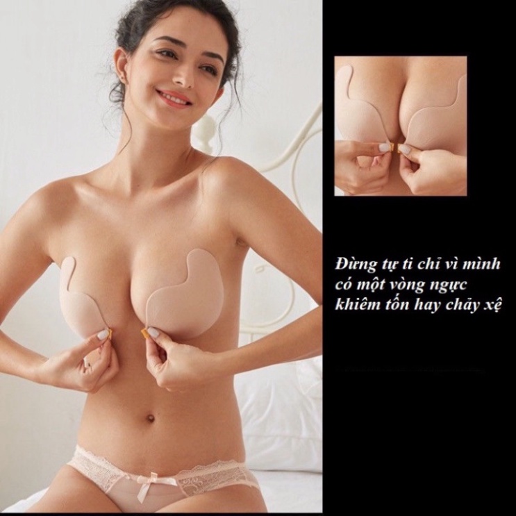 Áo Dán Ti Hình Quả Xoài Nâng Ngực Siêu Dính Silicon Tái Sử Dụng Nhiều Lần, Bra Nữ Tạo Khe Quyến Rũ HAISHOP