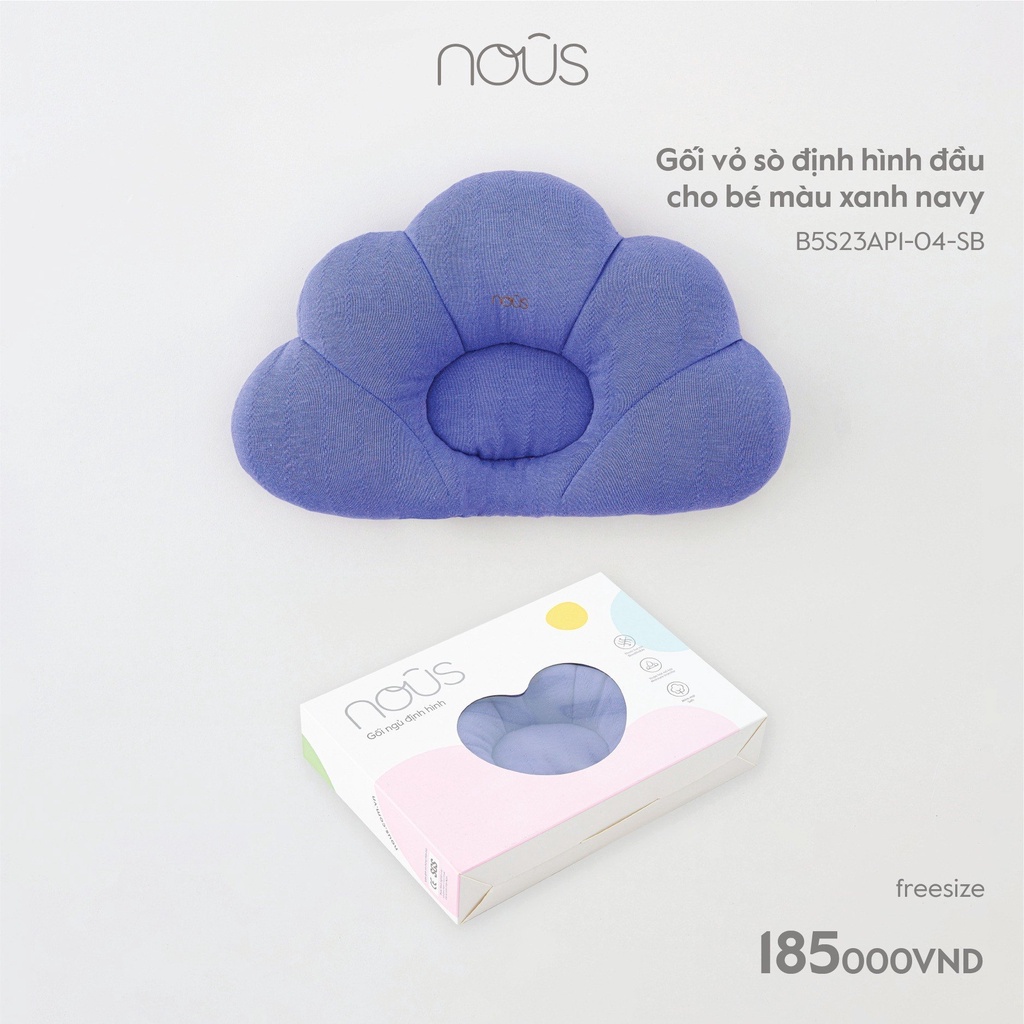 Gối bông sơ sinh Nous mềm mát, thấm hút, chống ngạt đủ màu - BIPBIPSTORE - NOUS BÌNH DƯƠNG