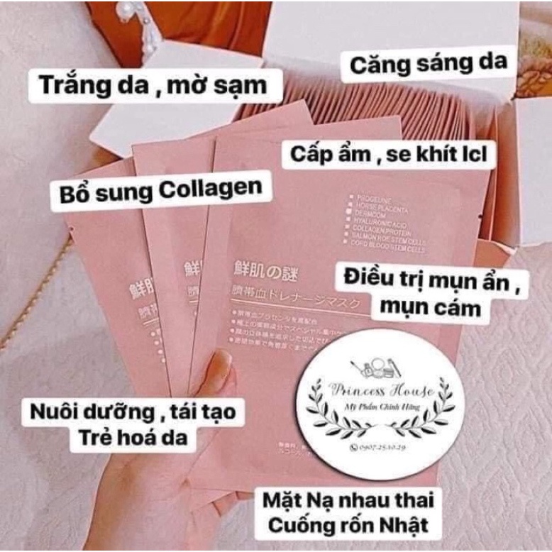 Mặt nạ nhau thai cừu cuống rốn Nhật bản Rwine beauty dưỡng da, cấp ẩm , tái tạo collagen Khenh_beauty | BigBuy360 - bigbuy360.vn