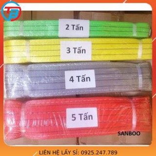 Dây cáp bẹ cẩu hàng 3 tấn dài 2 mét,3 mét,4,5,6,8,10 mét - bản 75mm cáp thép hà nộihái bình vina