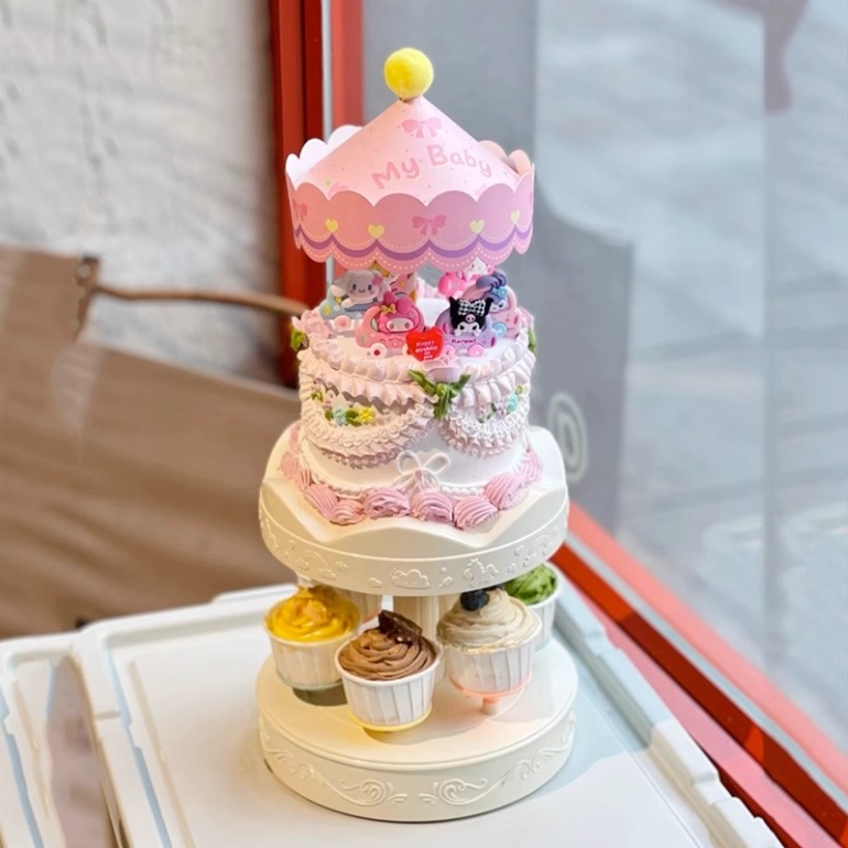 Phụ Kiện Bánh Kem  Máy Xoay Bánh Kem Bánh Cupcakes Quà Tặng Sinh Nhật Đồ Chới Cho Bé