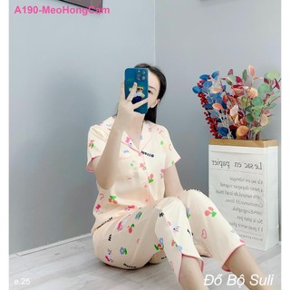 Bộ Dài Pijama Lụa Latin A190 - Đồ Bộ Suli