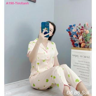 Bộ Dài Pijama Lụa Latin A190 - Đồ Bộ Suli