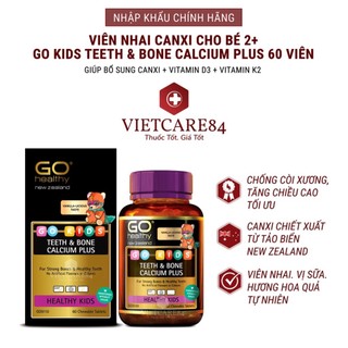 Canxi cho bé viên nhai nhập khẩu chính hãng new zealand go healthy & bone calcium plus