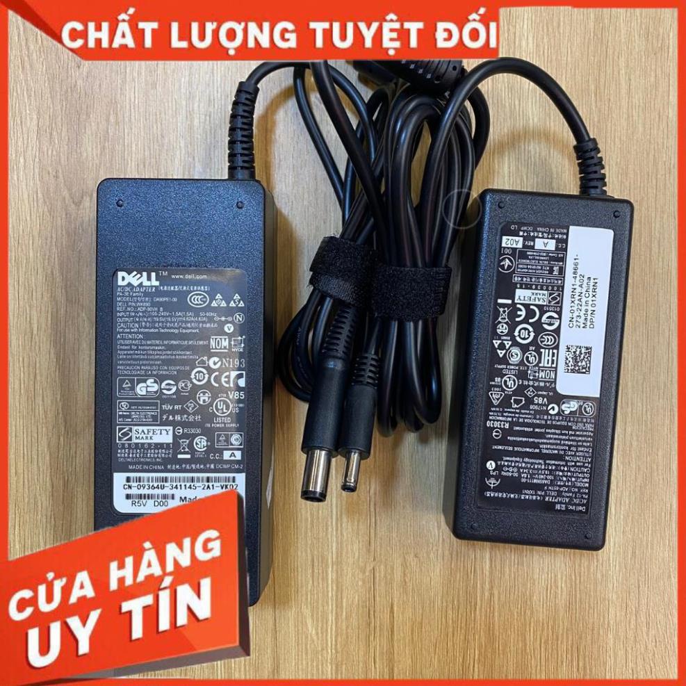 Sạc Laptop Dell 19.5V- 4.62A 90W / 19.5V- 3.34A 65W LOẠI TỐT - Sạc laptop dell chân to / chân nhỏ - 