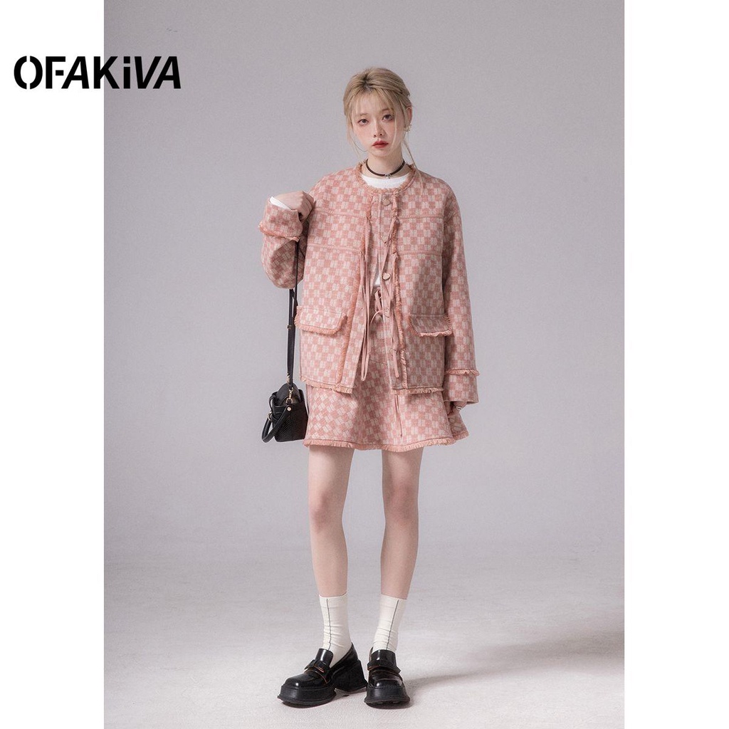 Set Áo Khoác Vest Và Chân Váy Lưng Cao Thời Trang Thanh Lịch Cho Nữ