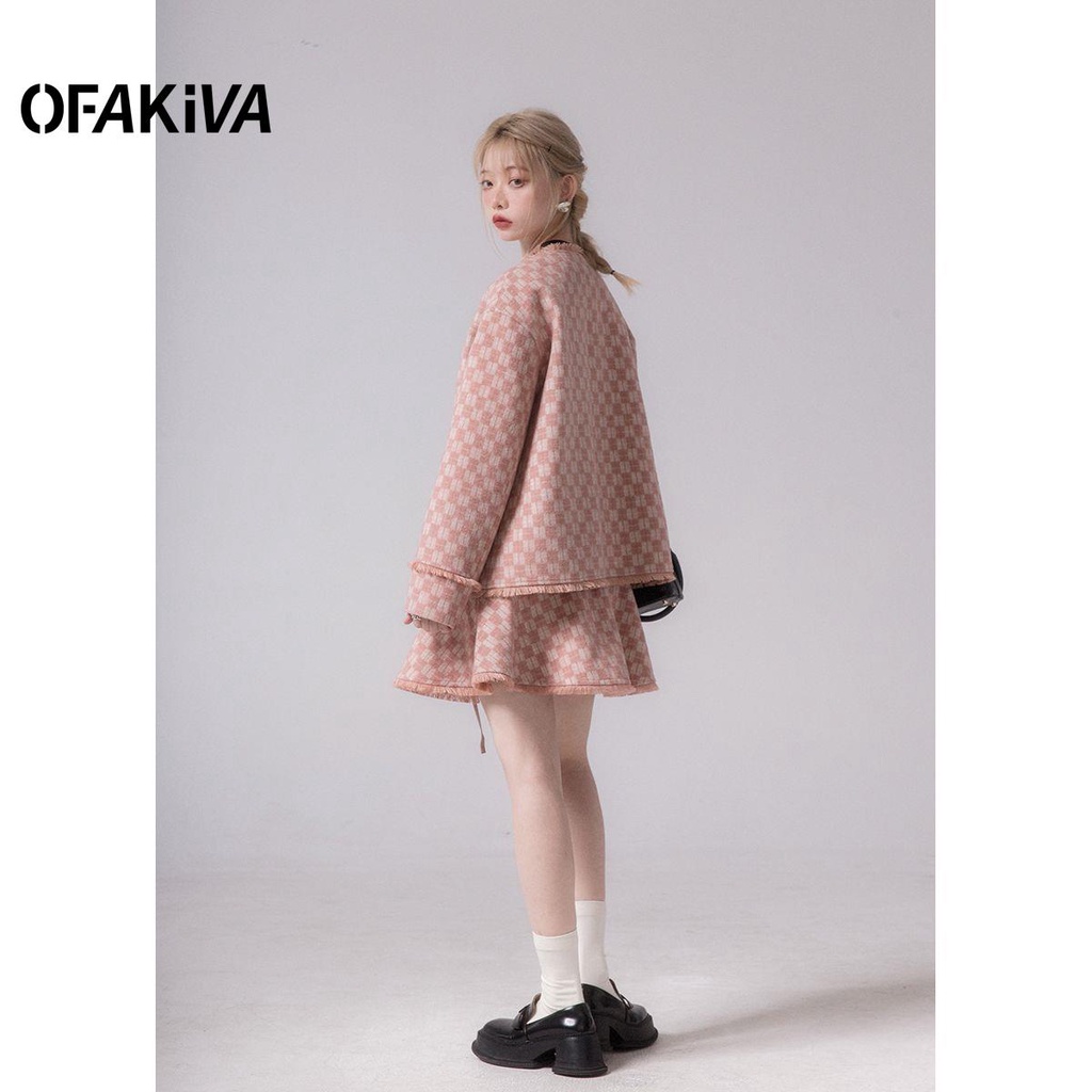 Set Áo Khoác Vest Và Chân Váy Lưng Cao Thời Trang Thanh Lịch Cho Nữ